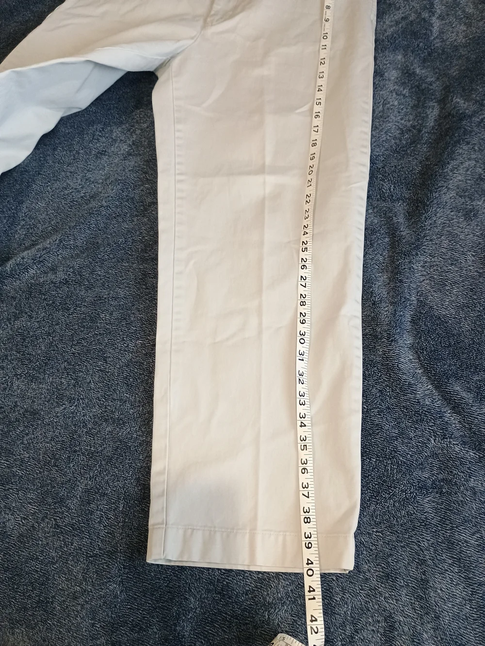 J. Crew Men's Cream Straight-Leg Chinos